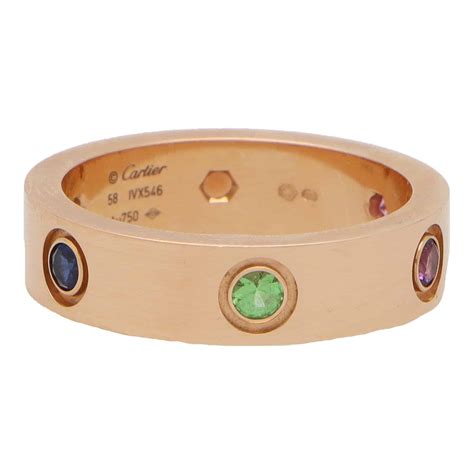 cartier rainbow ring|cartier ring price list.